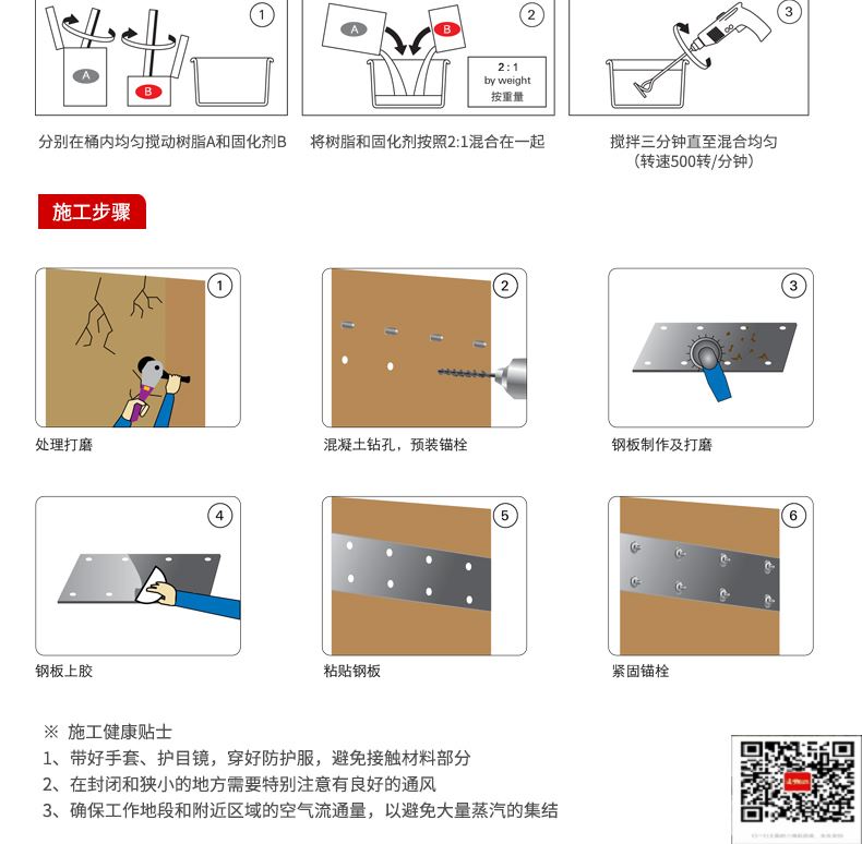 包钢黑水粘钢加固施工过程